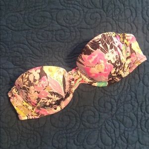 Victoria Secret Strapless Bikini Top - Floral